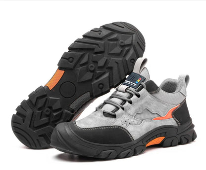 Steel Toe Shoes for Women Comfortable Safety Work Sneakers Industrial Non Slip Shoes Lightweight Puncture Proof Protective Shoes