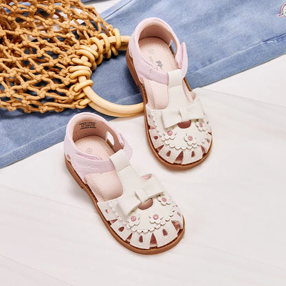 Baby Girls Sandals Summer Cute Baby Soft Leather Shoes Party Outdoor Children's Princess Crystal Shoes Cool DB2252060