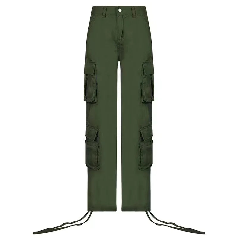 Women Jeans Cargo Pants Denim Long Pants