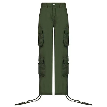 Women Jeans Cargo Pants Denim Long Pants
