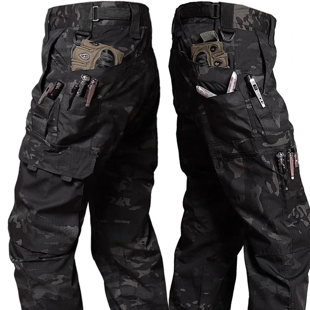 New Tactical Pants Quick Dry Multi-Pocket Cargo Pants Mens Casual Trousers Wear-Resistant Work Trainning Hiking Pant Loose