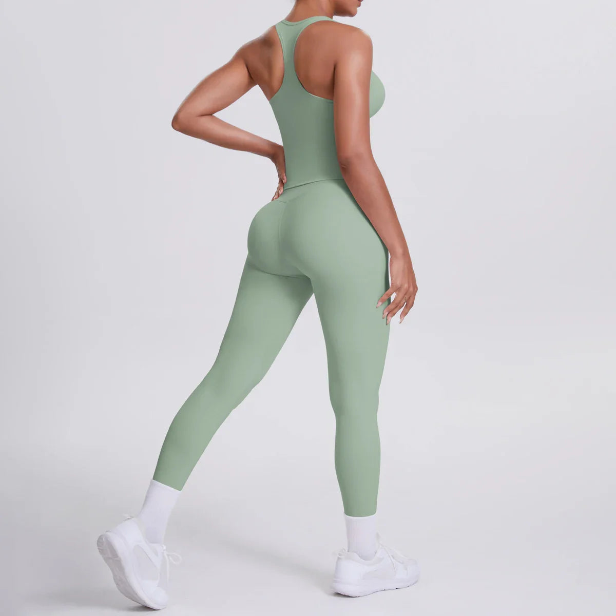 Yoga Top Set Fitness Gym Suit Training Sleeveless Sport Gym Tops Crossover Back Sports Underwear Tummy Control Slimming