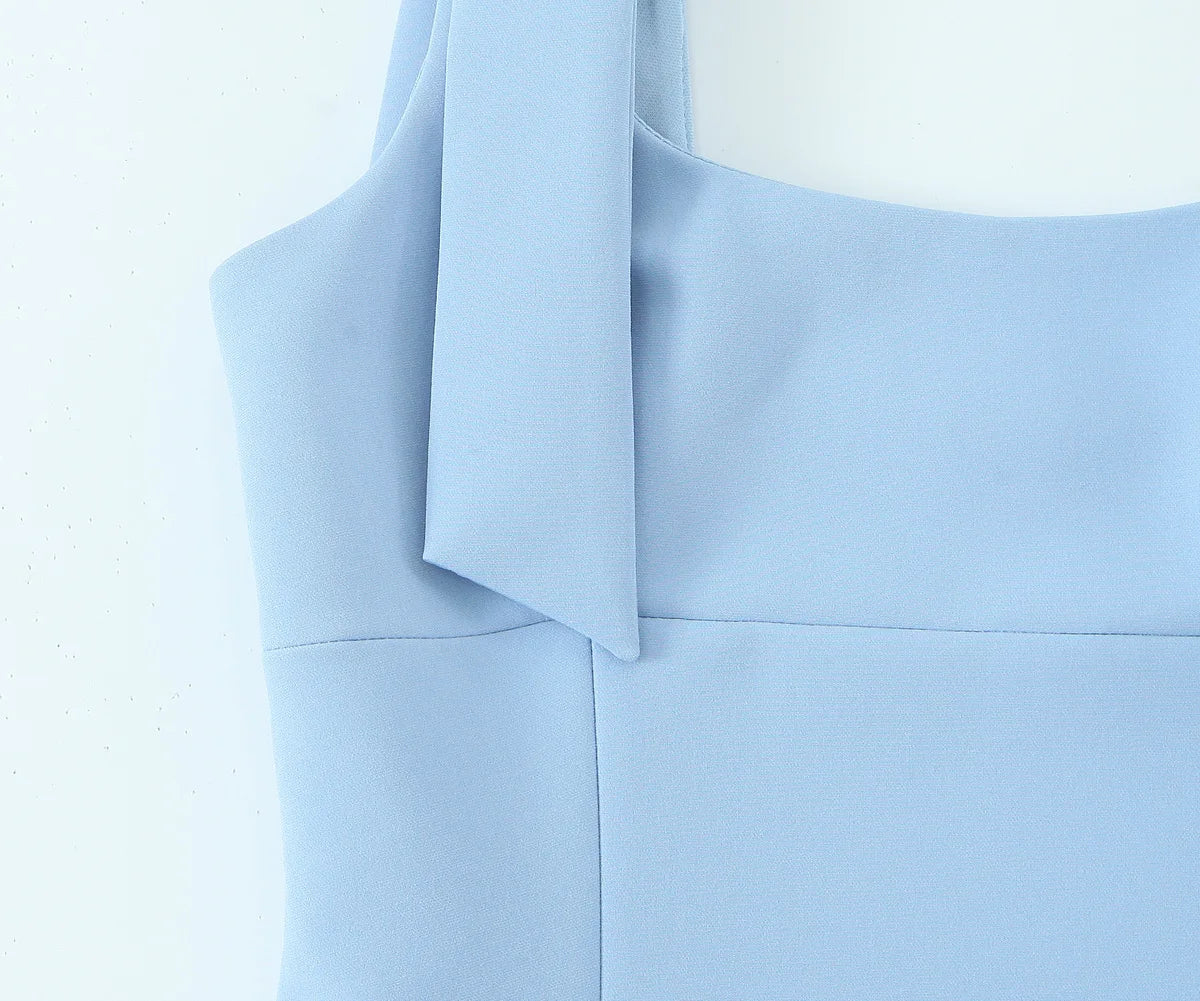 Sexy Chic Yellow Bow Tops Women Zipper Tie Up Slim Short Cami Tops Women Fashion 2025 Summer Elegant Y2K Girl Blouses