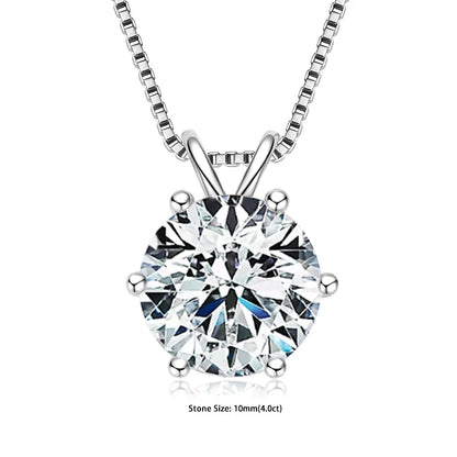 Pendant Necklaces S925 Sterling Silver Solitaire Necklace Chains For Women Jewellry Gifts