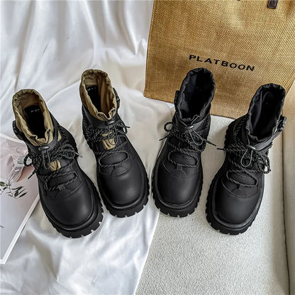 Fashion Men Casual Boots Designer High Top Mens Ankle Boots Winter Work Boots Breathable Walking Sneakers Black Leather Boots