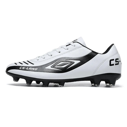 New Men Football Boots Breathable Professional Soccer Shoes Turf Outdoor Non-slip Long Spikes Adult Ultralight Training Futsal