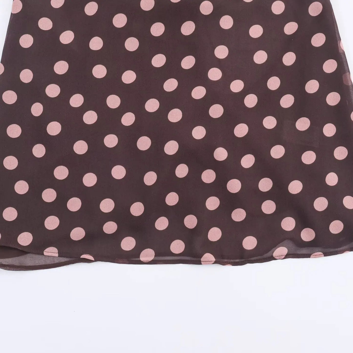 Women's Summer New Polka Dot Hanging Neck High Neck Top With Lace Up Design Lady Sleeveless Backless Sexy High Street Vest Top