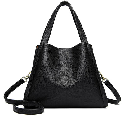 Genuine Brand Soft Leather Top-handle Bags Female Handbags Women Shoulder Crossbody Totes Messanger Bag Large Capacity Big Sac