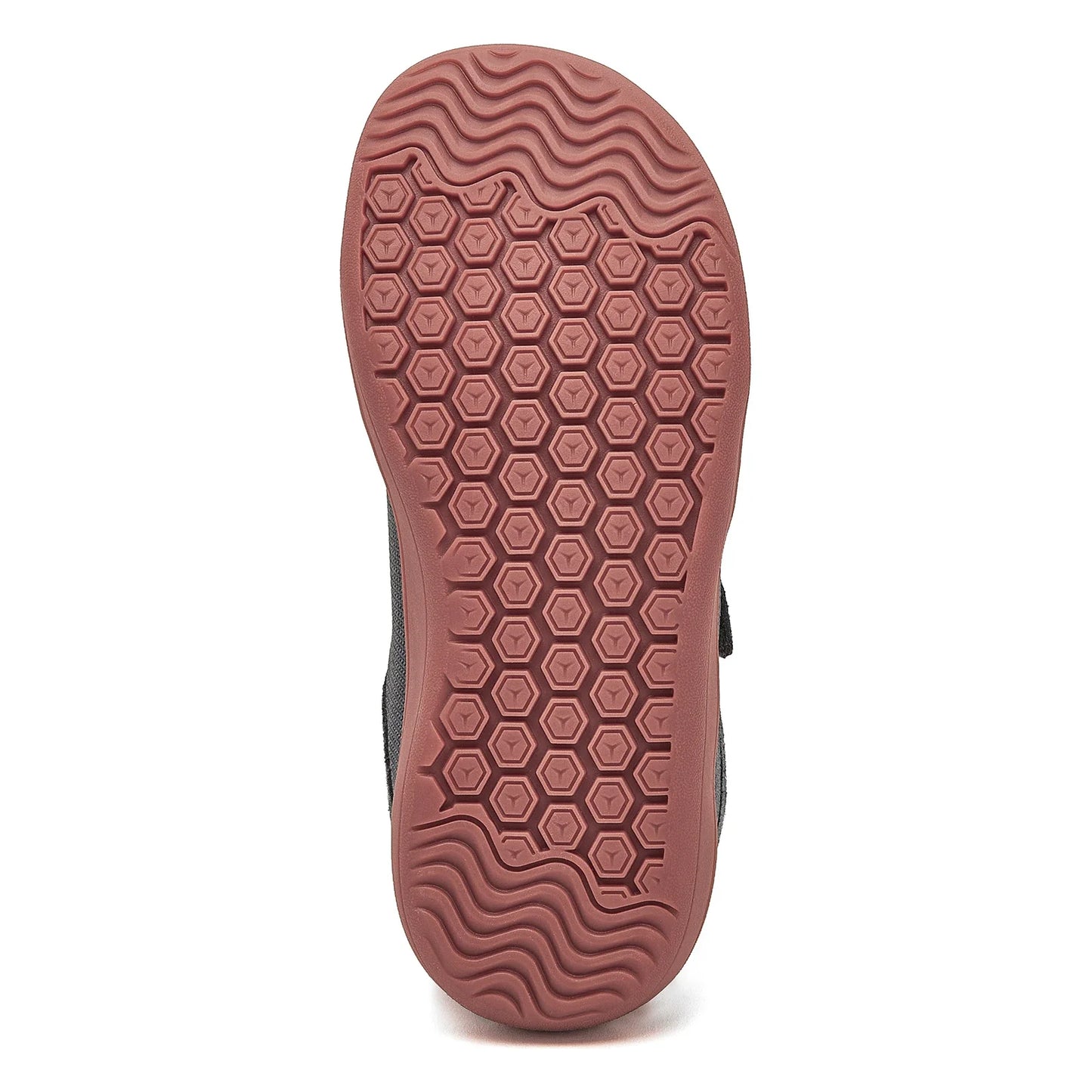 Kids Wide Toe Barefoot Shoes Little/Big/Kid Hook Loop Minimalist Sneakers Artificial Leather Mesh Lightweight Shoes