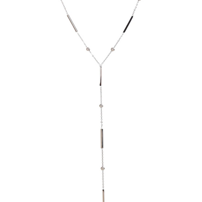 Yhpup Thin Chic 316L Stainless Steel Long Chain Exquisite Necklace for Women Waterproof Daily Jewelry Bijoux Gift