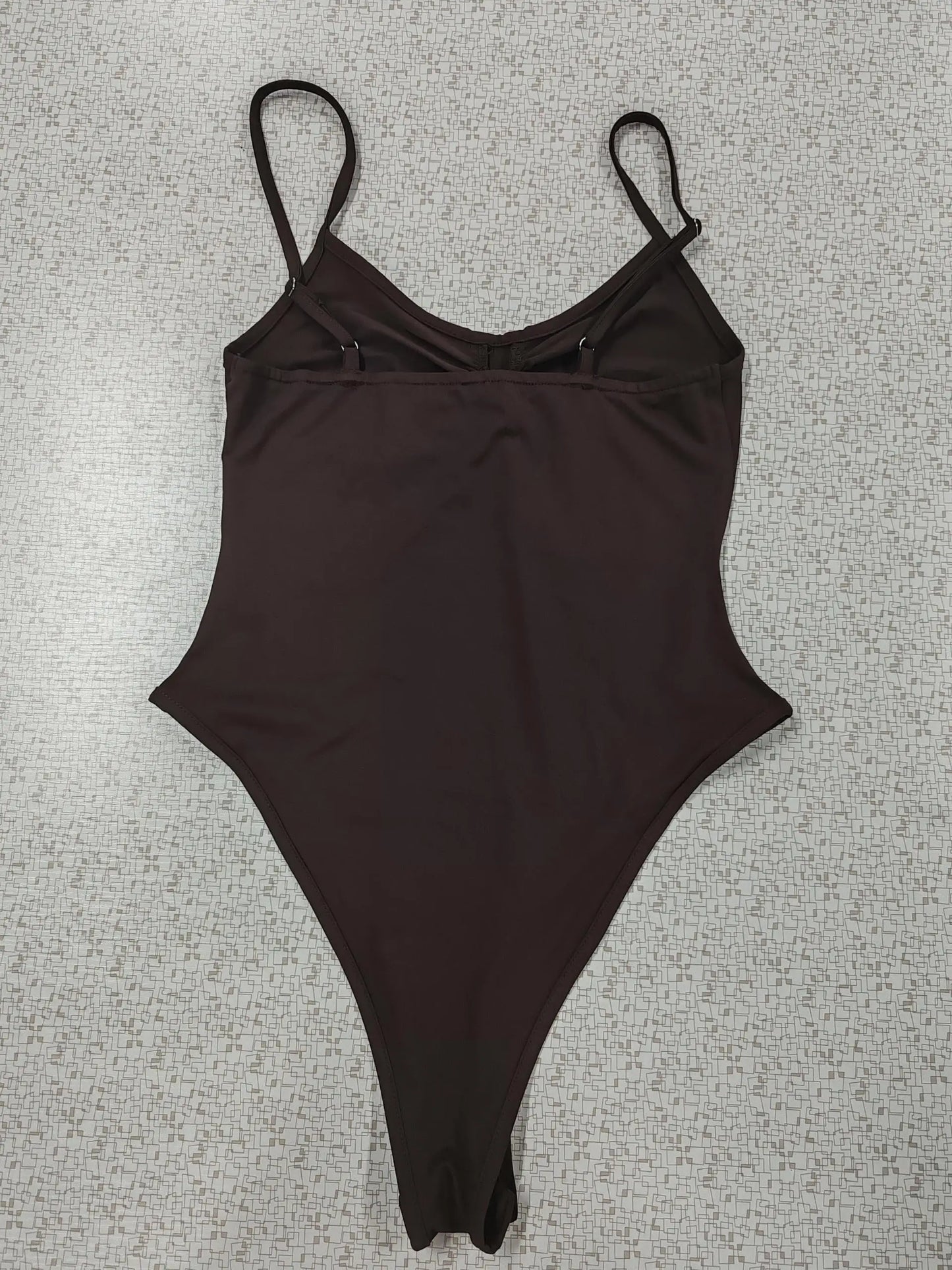 Sexy Spice Sling Strap Slim Vest Women's Clothing Solid Simple Basic Sexy Camisole Jumpsuit for Vacation
