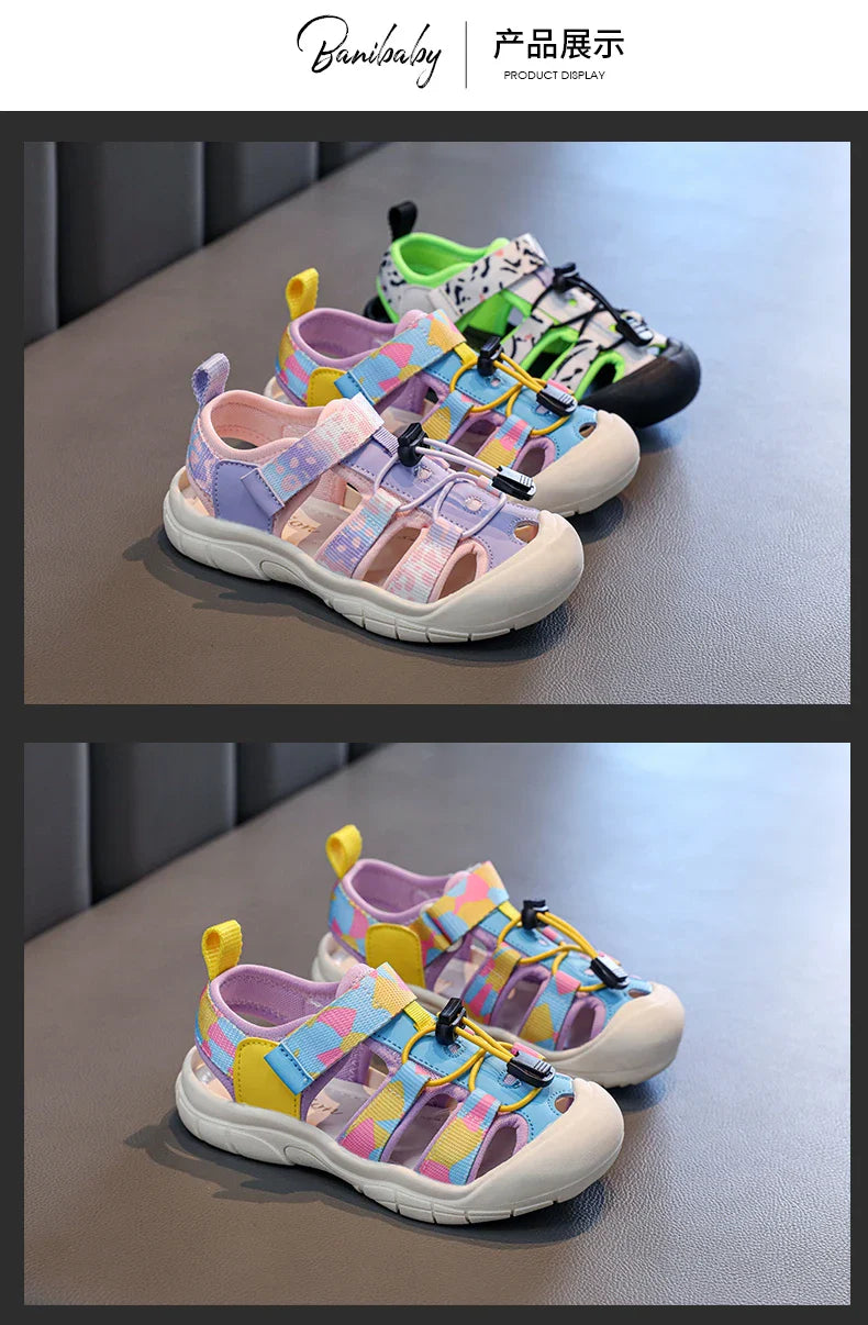 2025 Children's High Quality Close Toe Summer Beach Water Shoes Outdoor School Sport Sandals for Kids Toddler Boys Girls