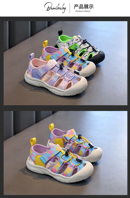 2025 Children's High Quality Close Toe Summer Beach Water Shoes Outdoor School Sport Sandals for Kids Toddler Boys Girls