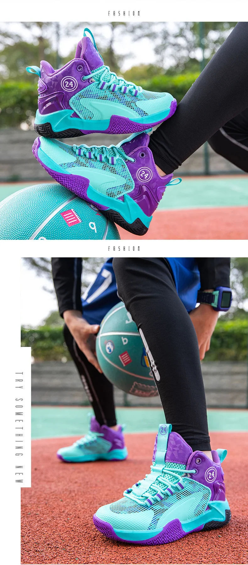 Kids Basketball Shoes Legendary Number Children's Anti-Slip Breathable Outdoor Sports Sneakers for Boys Daily Training Exercise