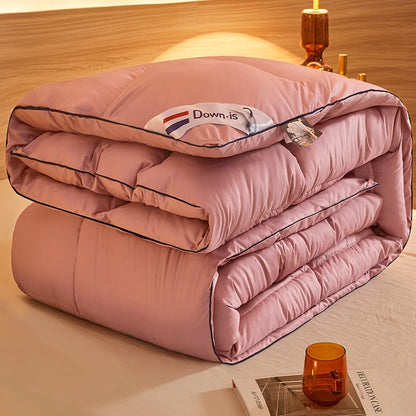New winter thick quilt core, feather velvet quilt, spring and autumn warm thick quilt, suitable for all seasons