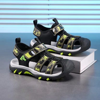 Children's Anti-Slip Summer Sandals for Boys Outdoor Anti-Collision Casual Walking Shoe Soft Bottom Breathable Kids Beach Sandal