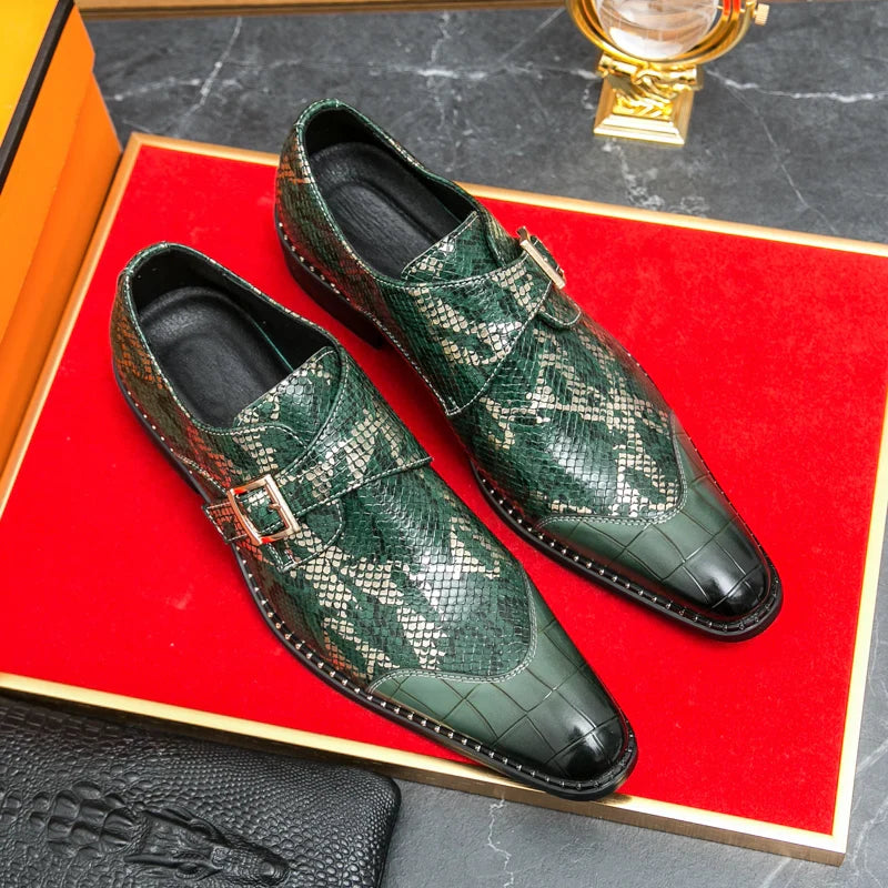 Oxford Dress Fashion Man Business Shoe Handmade Wedding Man Shoe Designer Formal Leather Shoes Luxury Party Prom Formal Shoes