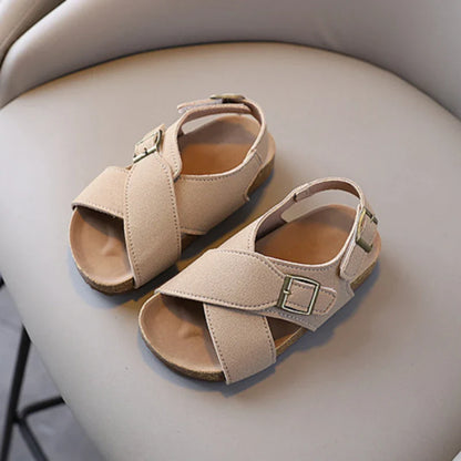 Summer Casual Sandals for Baby Boys, Soft Non-Slip Sole Lightweight Beach Shoes for Toddler Kids