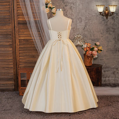 Vestidos de Meninas para Festa de Batismo de Verão Dama de Honra Vestido Elegante para Casamento Aniversário Noite Princesa Menina Primeira Comunhão Fantasia de Formatura