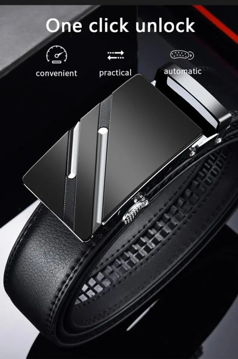 Belts Famous Brand Designer Belt Men Plus Size 130 140 150 160 170cm High Quality PU Leather Luxury Belts Metal Automatic Buckle