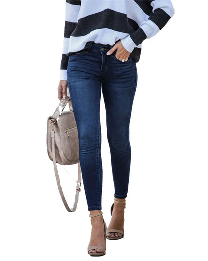Women Comfortable Casual Skinny Denim Pants
