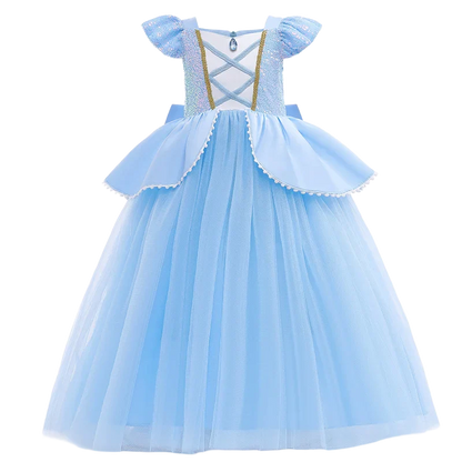Cinderella Anna Elsa Costume Children Princess Dress for Girls Kids Cosplay Snow White Christmas Carnival Party Disguise Outfit