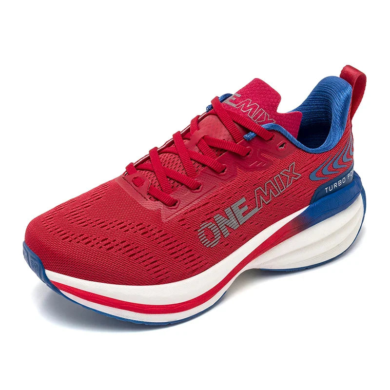 Tênis de Corrida Masculino ONEMIX com Amortecimento de Ar, Tênis Esportivo Respirável de Malha para Uso Externo, Aumento de Altura, Calçado de Caminhada, Tamanhos EU 35-47