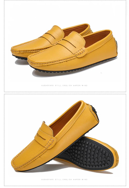 Loafers Shoes Men Fashion Shoes New Spring Comfy Men's Flats Moccasins Classic Original Leather Men Casual Shoes