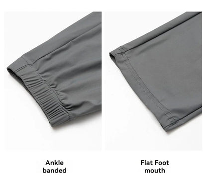 2026 Summer Ice Silk Elastic Joggers Pants for Men Women Thin Trendy Loose Sports Casual Couples Comfortable Straight Leg Tights