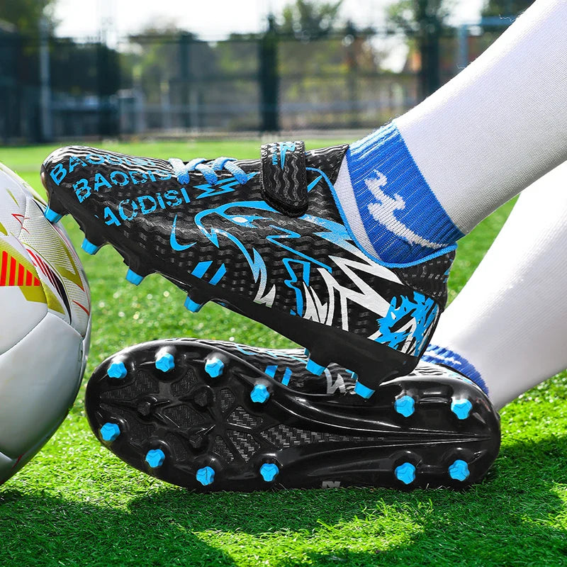 New Men Kids Football Boots Ultralight Professional Boys Match Grass Soccer Shoes Cleats Non-Slip Training Shoes Drop Shipping