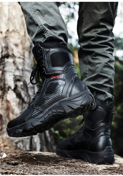 High-Top Work Boots Indestructible Safety Shoes Men Steel Toe Shoes Puncture-Proof Sneakers Male Shoes Men Non Slip Work Shoes