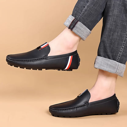 Men's Loafers High Quality Anti-slip Casual Shoes Men's Leather Loafer Outdoor Breathable Lightweight Soft Driving Shoes