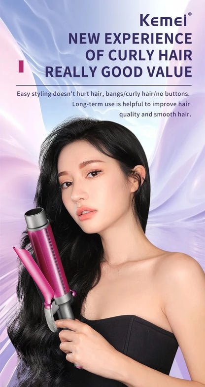 Large Barrel Curling Iron Professional Hair Wand Tool for Stylists Hair Curler for Tight Curls or Loose Waves Long-Lasting