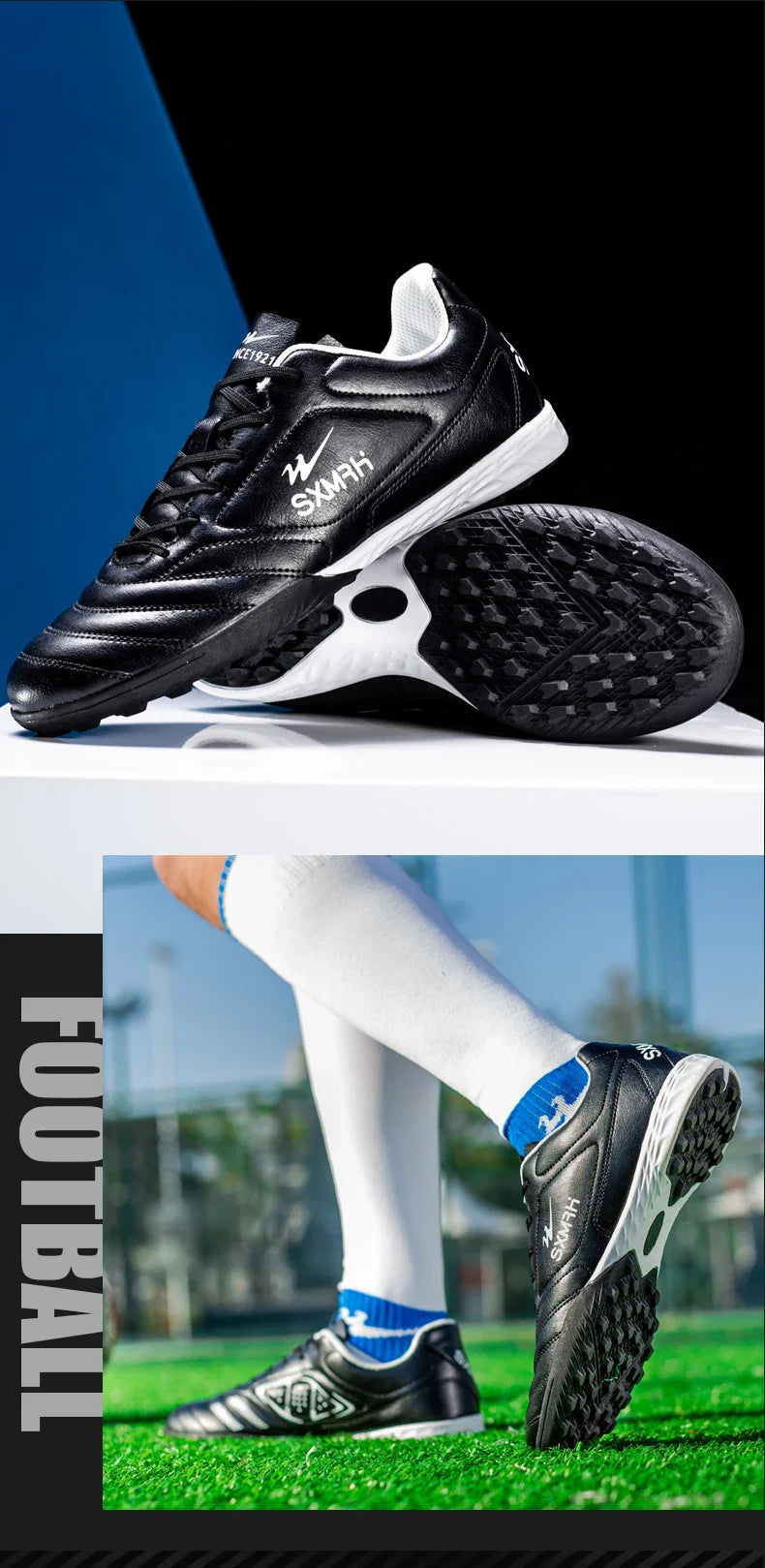 Double Star TF Turf Studs Football Shoes 33-45 Size Breathable Non-slip Outdoor Lawn Youth Professional Soccer Cleats
