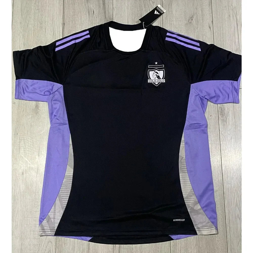 2025 Nova Camisa Masculina de Secagem Rápida Chile Futebol Clube Colo-colo Moda 3D Estampada Manga Curta Confortável Casual