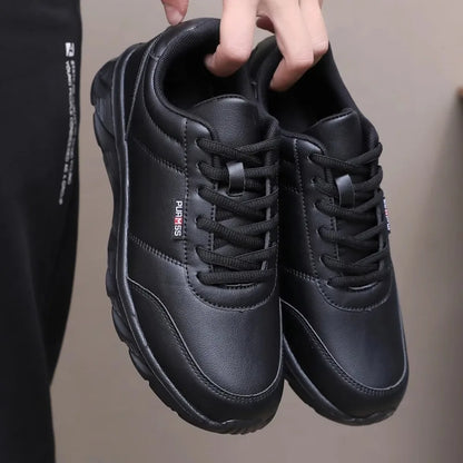 New Men's Sneakers Fashion Leather Men's Casual Shoes Outdoor Jogging Training Shoes High-Quality Comfortable Men's Shoes