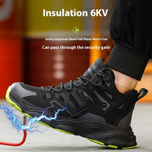 Steel Toe Kevlar-Midsole Safety Shoes Men Anti-Puncture Anti-Smash Non Slip Industrial Work Boots Protection Tactical Boots