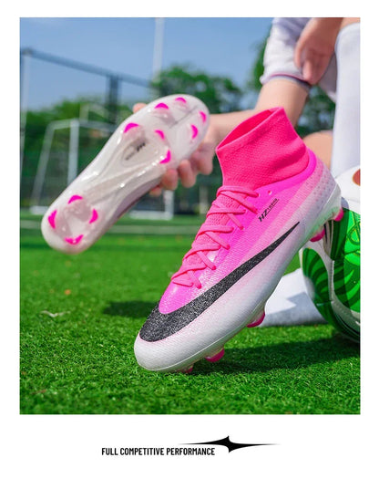 New Men Football Boots Women Professional Soccer Shoes Hot Sale TF/FG Sneakers Unisex High-quality Futsal Cleats Ultralight
