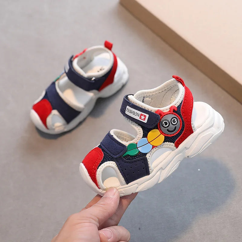 2026 Summer Girls Kids Sandals Soft Comfortable Closed Toe Protective Sandals,Cartoon Colorful Cute Shoes Kids Summer Boys Girls