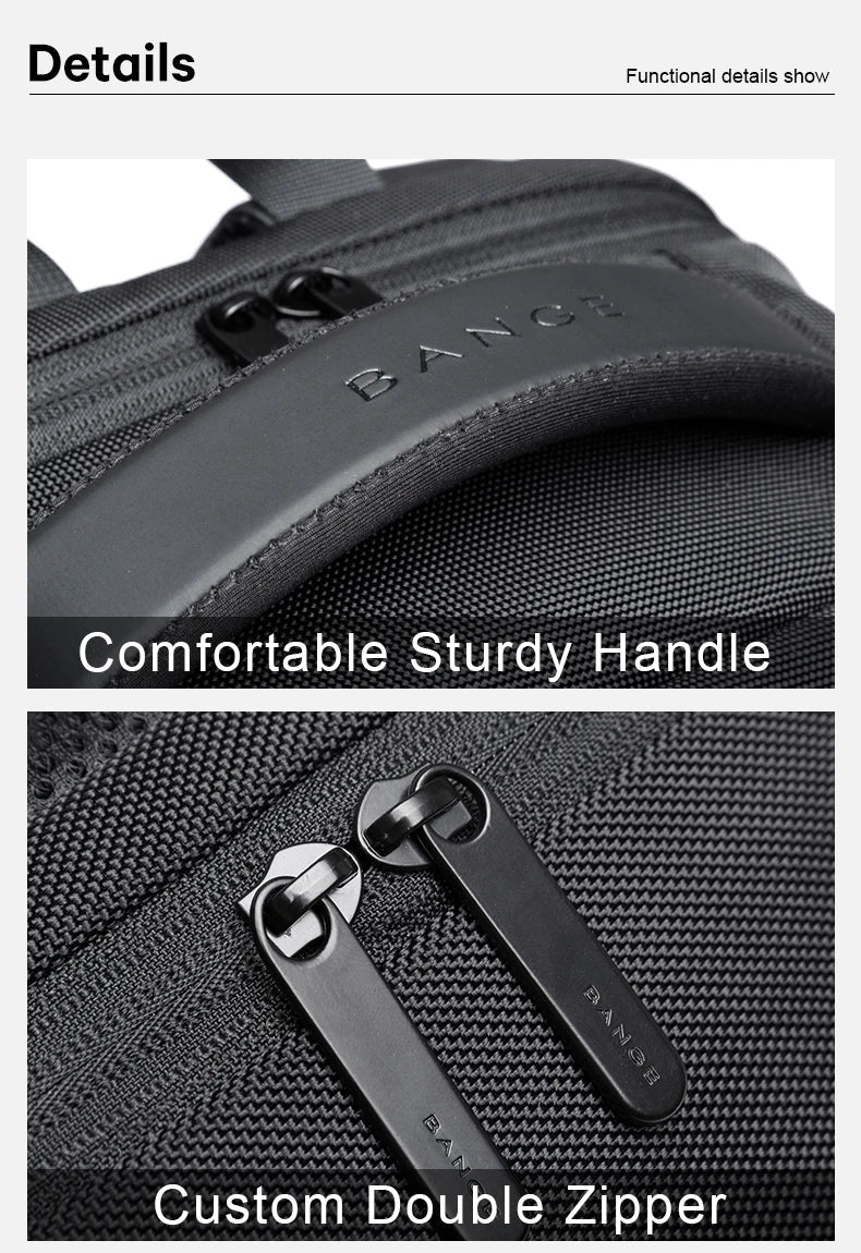 Lightweight 15.6 inch Laptop Backpack Waterproof USB Charge Port Multifunctional Travel Hiking School Bag Mochila for Men