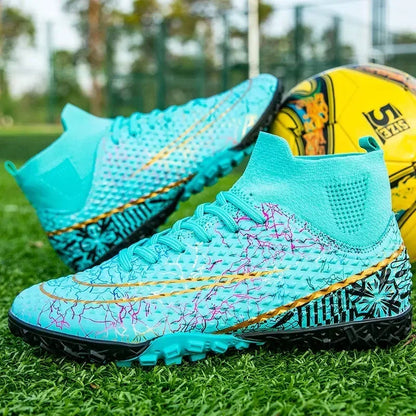 Refreshing Breathable Feet Children's Non-slip Fashion Casual Sports Shoe Youth Soccer Shoes Indoor Outdoor Grass Training Shoes