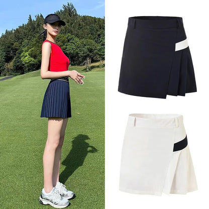 Women Golf Skirt Summer Breathable Short Mini Skirt Golf Dress Sports Elastic Comfortable Outfit Women Clothes