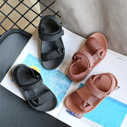 Summer Sandals for Kids Girls Solid Color Casual Sport Children Beach Sandals Non-slip Infant Student Baby Boys Sandals