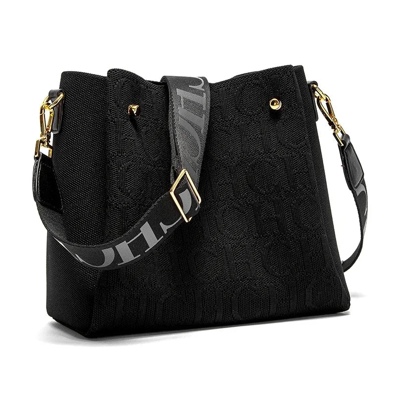 Classic Retro New Solid Color Letter Design Women's Shoulder Bag Fashion Party Multifunctional Occasion Handbag