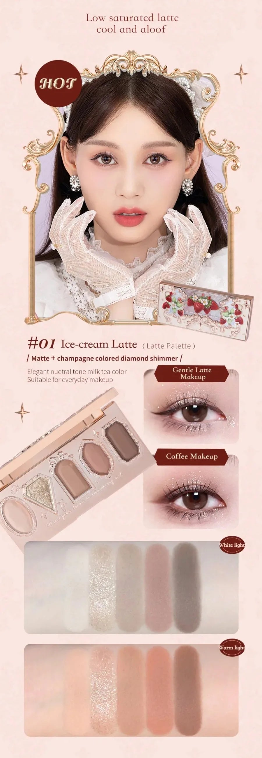 All In One Makeup Set Gift Box Garden Cushion Cream Foundation Matte Blush Long Lasting Velvet Lip Cream With Bag