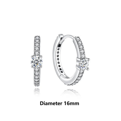Original 925 Sterling Silver Earrings 2025 Stud Hoop Crystal Earings For Women Rose Gold Crown Heart Infinity Bee Earing Jewelry