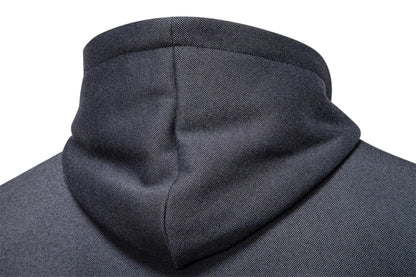 Y2K Zip Up Hoodie Men Solid Color Winter Warm Retro Streetwear Minimalist Design Sportswear Zipper Hooded Sweatshirts