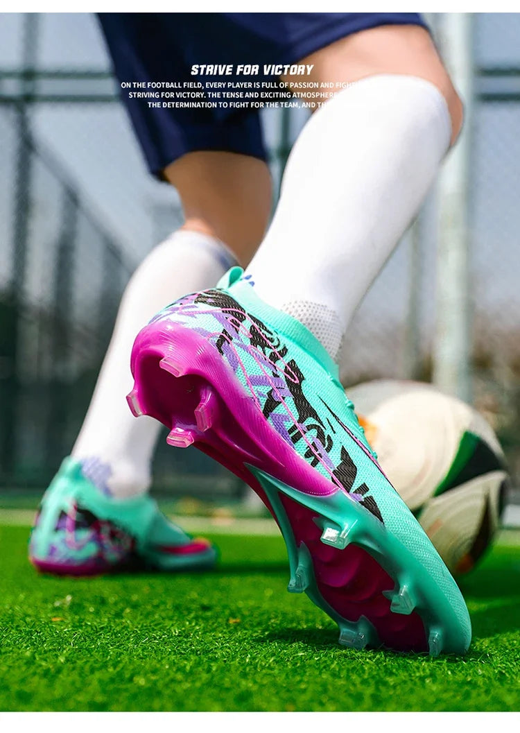 Hot Selling Soccer Shoes Society Professional Grass Training Original Football Field Boots Cleats Indoor Non Slip Futsal Sneaker