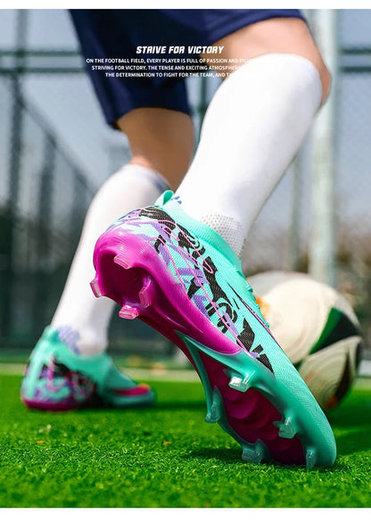 Hot Selling Soccer Shoes Society Professional Grass Training Original Football Field Boots Cleats Indoor Non Slip Futsal Sneaker