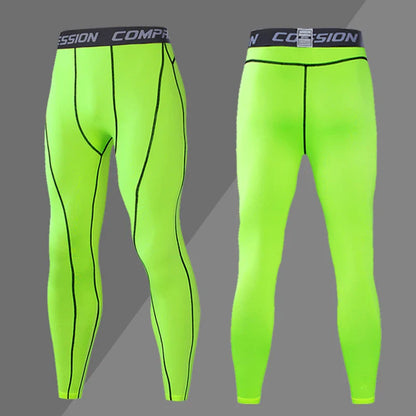 Mens Compression Sweatpants Male Tights Sport Pants for Gym Fitness Running Joggings Workout Trousers Dry Fit Leggings